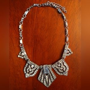 Gorgeous Art Deco Necklace with Swarovski Crystals Perfect for Bridal Jewelry!
